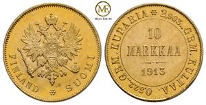 10 Markkaa 1913. Kv.0/01