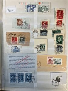 Mange stempler på klipp fra Fusa, Samnanger og Tysnes