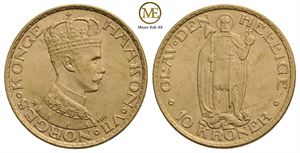 10 kroner 1910 Haakon VII. Kv.01
