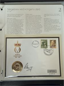 Nr 2 Sørgebrev Kong Olav V