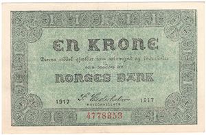 1 krone 1917 No.4778353. Kv.01