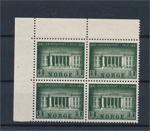 Nk 260 xx. Universitetet strøken 4-blokk med hjørnemarginal (Hk 2000)