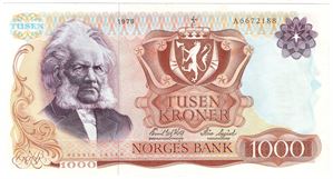 1000 kroner 1978 A.6672188. Kv.01