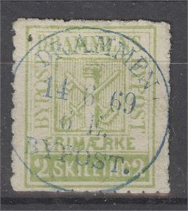 Drammen S/A 1A , ux stemplet Drammen Bypost 14.6.69 6E  (Stempel 5)