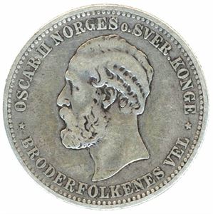 2 kroner 1887. 1