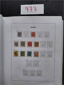 ISLAND Samling i Davo album med lommer til 1982 + noen på plansje. Bra med merker til 1972. Hengslet regnet til 30% etter 1920 (€ 2200 etter Michel 2022/23 + SEK 1560 for merker med TOLLURstempel etter eldre Facit)