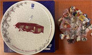 OL LILLEHAMMER Platte + en lot pins