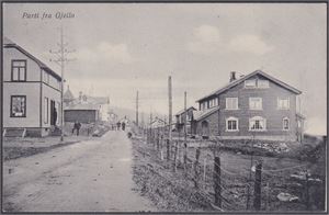 Gjeilo, parti fra (Gatemotiv) (Skandinavisk Kunstforlag, 217) st. Gjeilo 1917 (frim fjernet)
