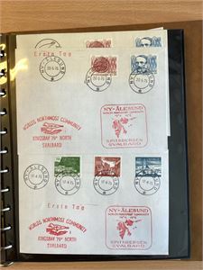 Album med 25 FDC med Vignetter fra Polare steder 1970-tallet.  Flere uvanlige og noen flere uregistrerte hos Ole Brænne.  Medf. Også 25 "normale FDC".