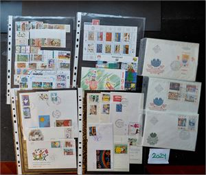 MOTIV: BARNETEGNINGER xx serier på 4 doble plansjer + div FDC inkl Bulgaria 1982 og 1988