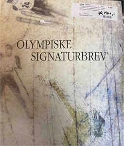 OLYMPISKE SIGNATURBREV Perm med 54 brev. Oppgitt kjøpt fra Skanfil for 1900 en gang i tiden