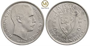 1 krone 1914 Haakon VII. Kv.0/01