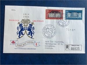 NK 553-54 Grunnlov FDC