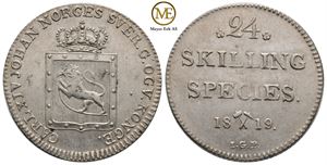 24 skilling 1819 Carl XIV Johan. Kv.0/01