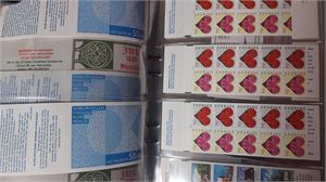 SVERIGE häftessamling H471-500 i en kontorspärm 455 inrikesbrev märken, 110 jul samt 3400kr övrig nom. Tot: 15700kr