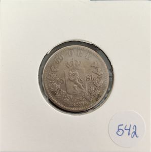 50 øre/15 sk. 1875