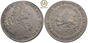 Reisedaler 1704 Frederik IV. Kv.1/1+