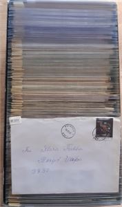 Brevlot, Ca 450-500 norske bruksbrev i plastlommer nummerert fra NK 119 til 1462, + litt Off. Sak. Neppe sjeldenheter, ser ordinært ut.