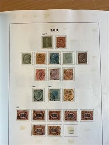 Italia, samling 1863-187 st /**/* i DAVO album.  En del merker, men mangler de dyre