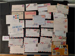 COSTA RICA 30 brev/kort 1896-1992. Noen sensur og et par helsaker