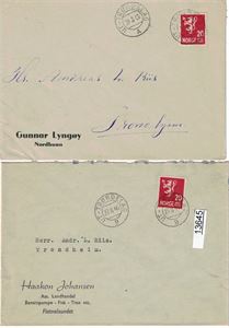 SKIP - UT-TRØNDELAG 2 ok brev 1943 og 1946 med firmalogoer