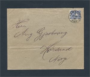 REICH Brev stemplet "HAMBURG 10-12-86" til Hørsand, Norwegen