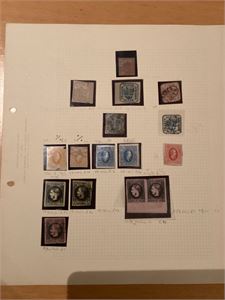 Romania Gammel samling på albumark Romania fra 1860-tallet og fremover