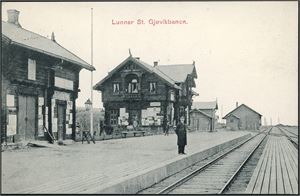Lunner st. Gjøvikbanen. Brukt i 1908. K-1