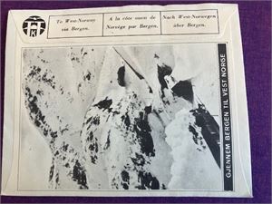 FDC 10.11.1943 Landshjelp - konvolutt m/postkortbilde på baksiden