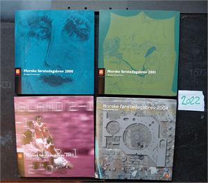 ÅRSSETT FDC 2000-02 og 2004 (Hk 1025)