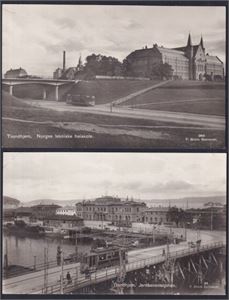 Trondhjem. Trikkemotiv