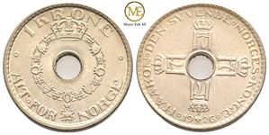 1 krone 1926 Haakon VII. Kv.0