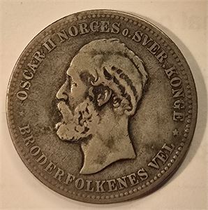 2 kroner 1887. 1