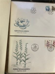 NORGE Ca 90 forskj. FDC i perioden 1990 til 1997 i Davo-album