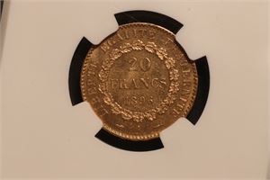 20 franc 1896. MS65