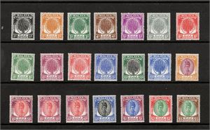 MALAYA – KEDAH. 1950–52, SG 76–90**, Sultan Badlishah, komplett postfrisk serie  (SG £160++)