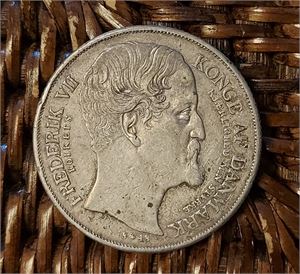 DANMARK FREDERIK VII, Speciedaler 1848. Tronskiftet (Kv. 1/1+)