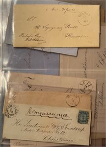 Brevlot 21 elder brev.  Mange I-rings, samt noen bankobrev fra tidlig 40-tallet med lakksegl.
