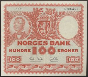 100 Kroner 1961 H Kv 01*