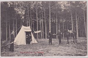 Militær Hvalsmoen ved Hønefoss   (Med feltpostkontor) st. 1904