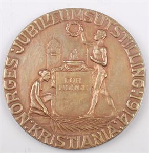 Jubileumsutstillingen i Kristiania 1914. Bronse. Kv.0/01