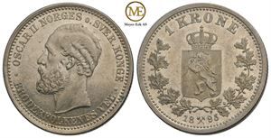 1 krone 1895 Oscar II. Kv.0