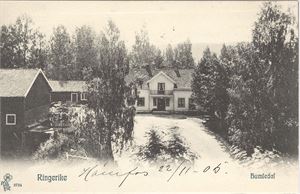 Ringerike. Humledal.  PA 2724  stemplet Randsfjordbanens Postexp. 22 XII 05