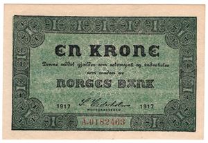 1 krone 1917 A. Kv.01