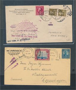 POLAR Wilkins-Ellsworth ekspedisjon 1931 + et amerikansk luftpostbrev til Danmark 1929