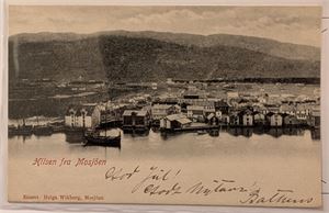 MOSJØEN, Hilsen fra…, brukt 1903.
