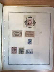Danmark Lokalpostmerker,  gammel samling lokalpost på albumark