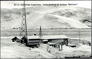 Five postcards from the Argentinian Antarctic Territory. Approx. 1950.