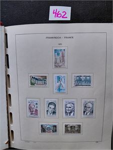 FRANKRIKE x/o samling i Schaubek album 1975-96. Nesten komplett etter arkene. Desidert mest utbrukt, alt satt inn med hengsler