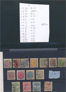 DANSK VEST-INDIEN o/x 14 merke + et med feil. Liste følger med (€ 510)